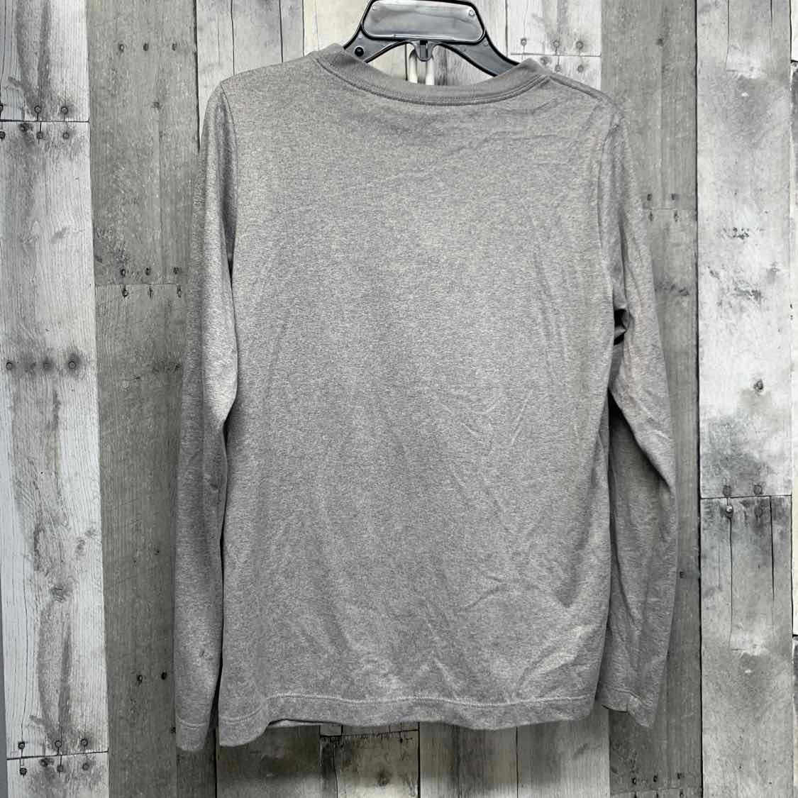 Size Large Gray Graphic Sport Brand Long Sleeve Shirt