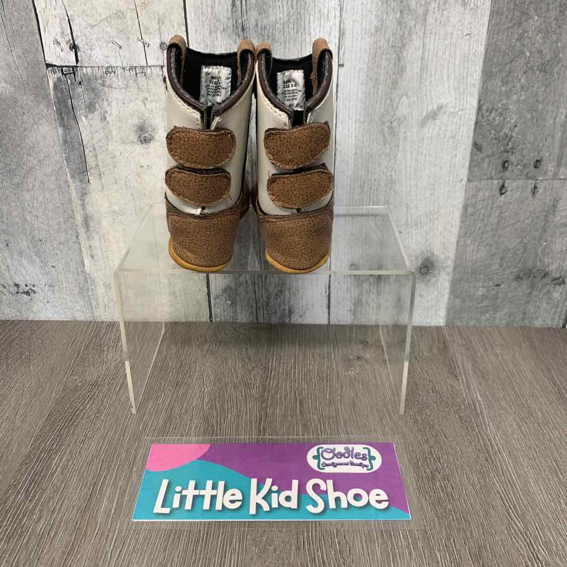 Size 3 Brown/Tan Name Brand Soft Sole Shoes