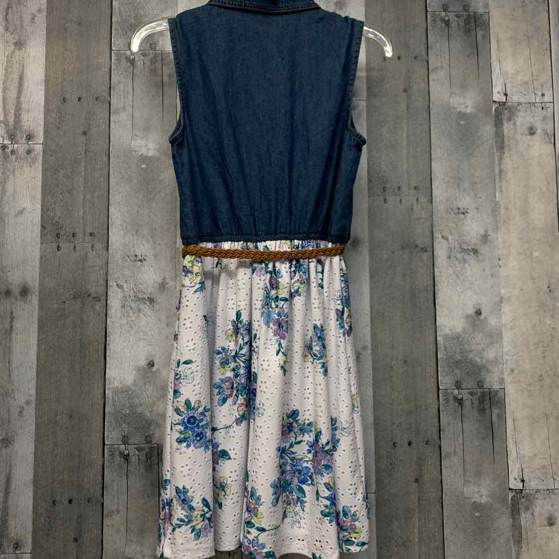 Size 12 White/Denim B Brand Dress