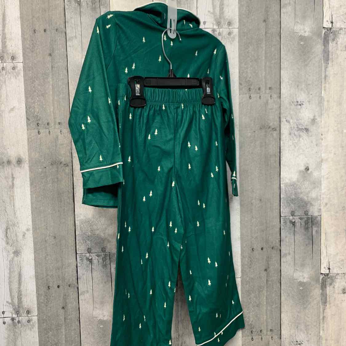 Size 3T Green Print Cloud Island 2pc PJs