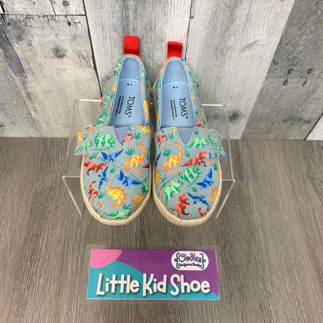 Size 9 Blue Print Toms Sneakers