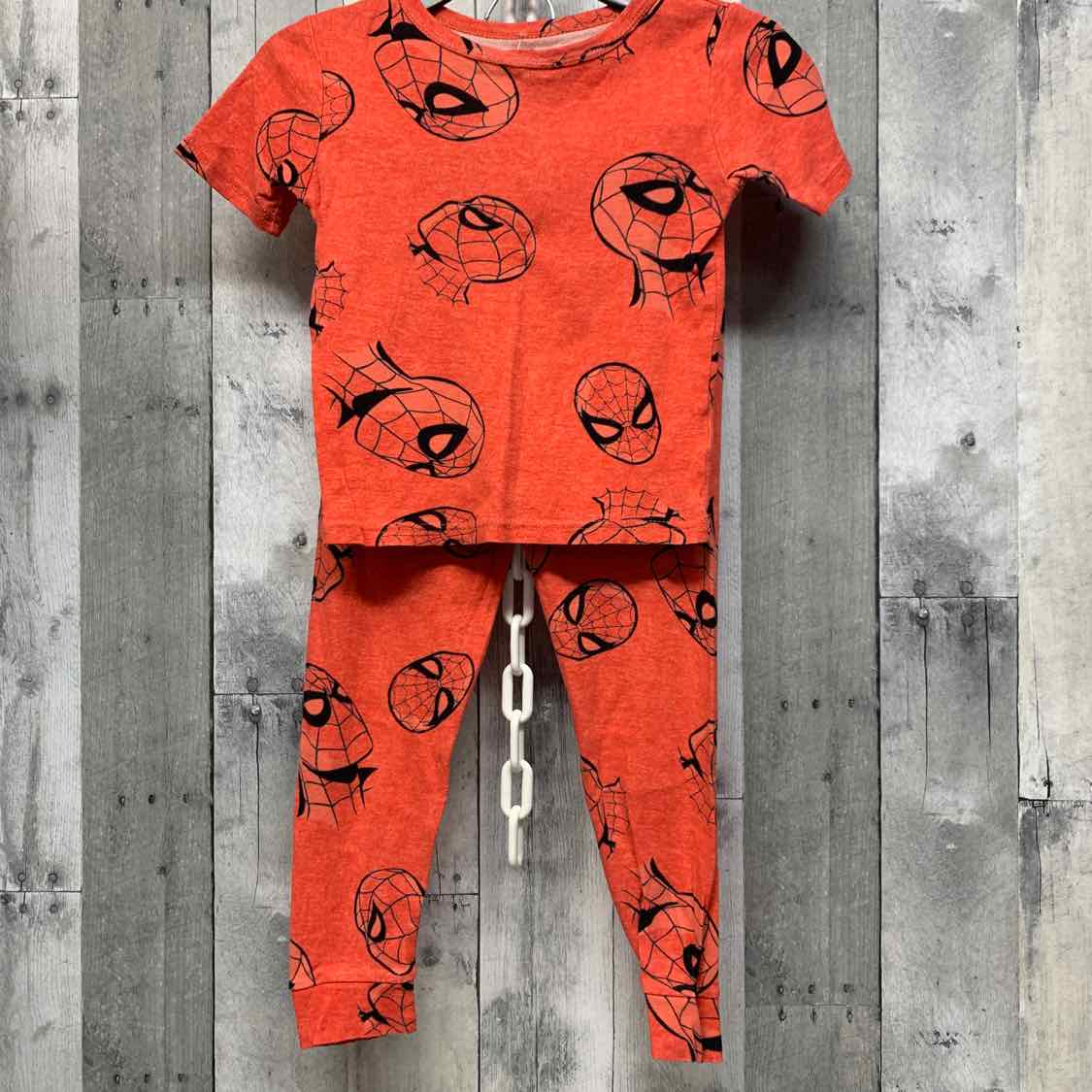 Size 6 Red Print Spiderman 2pc PJs