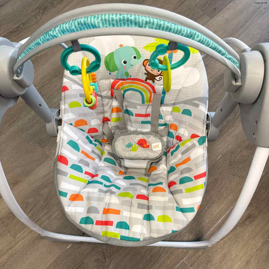 Bright Starts Gray/Green Swing