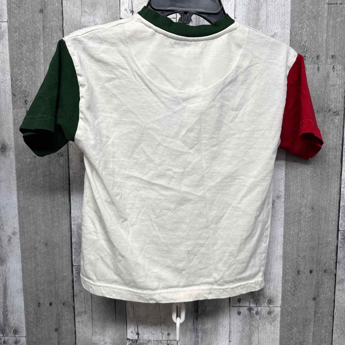 Size 5/6 White/Green B Brand T Shirt