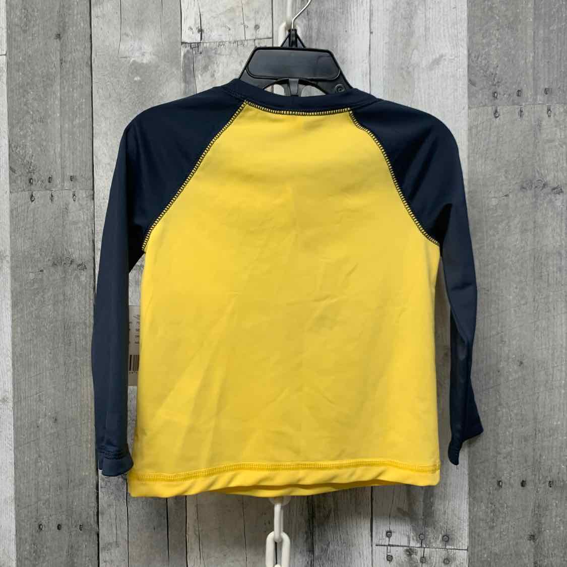Size 24 Months Yellow/Navy Osh Kosh Swim Top