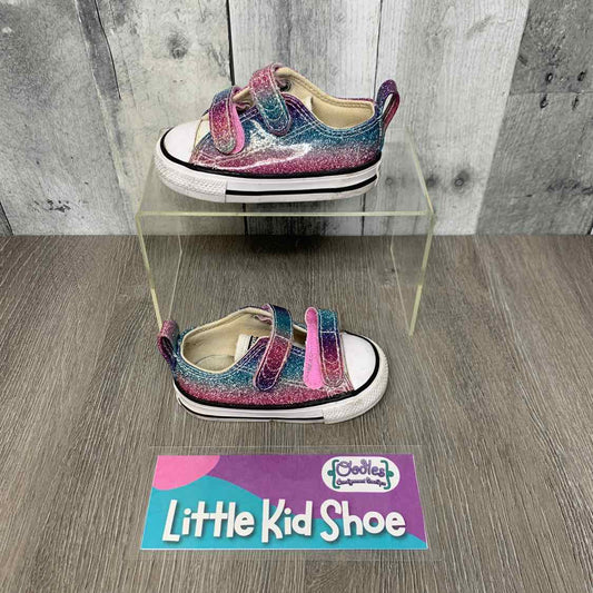 Size 4 Pink/Purple Converse Sneakers