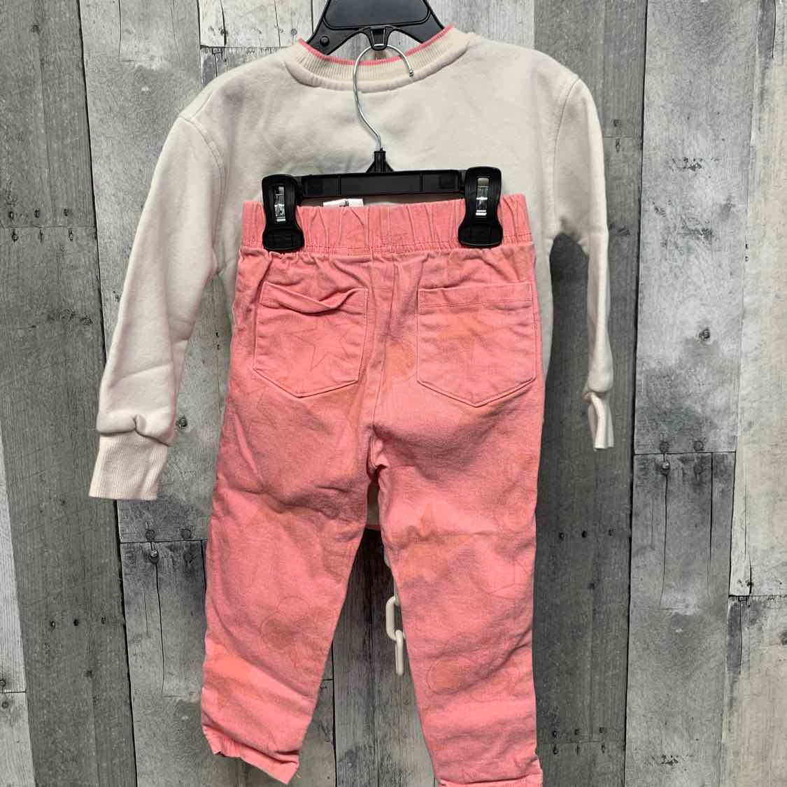 Size 3T White/Pink Disney Jacket/Pants