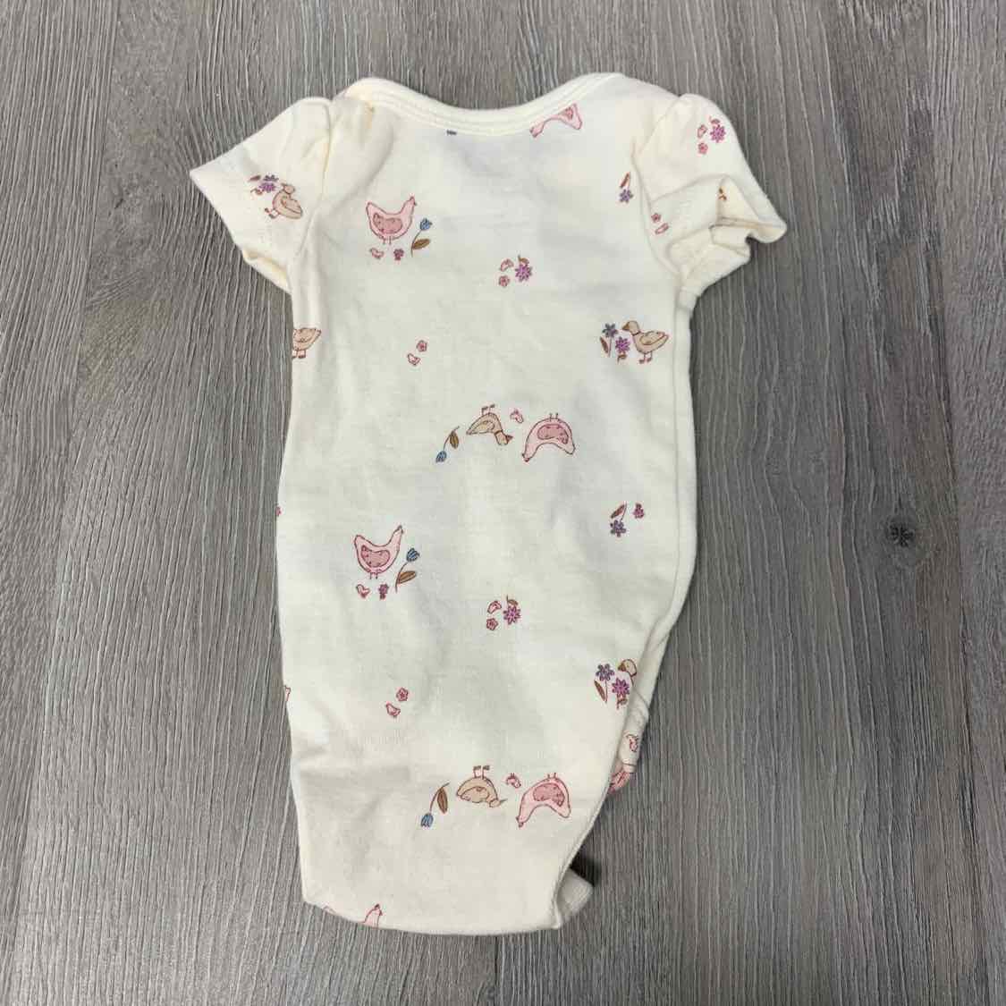 Size Preemie Ivory Graphic Carter's Bodysuit