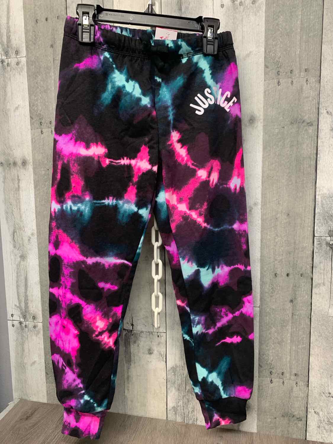 Size 7/8 Black/Pink Justice Athletic Pants
