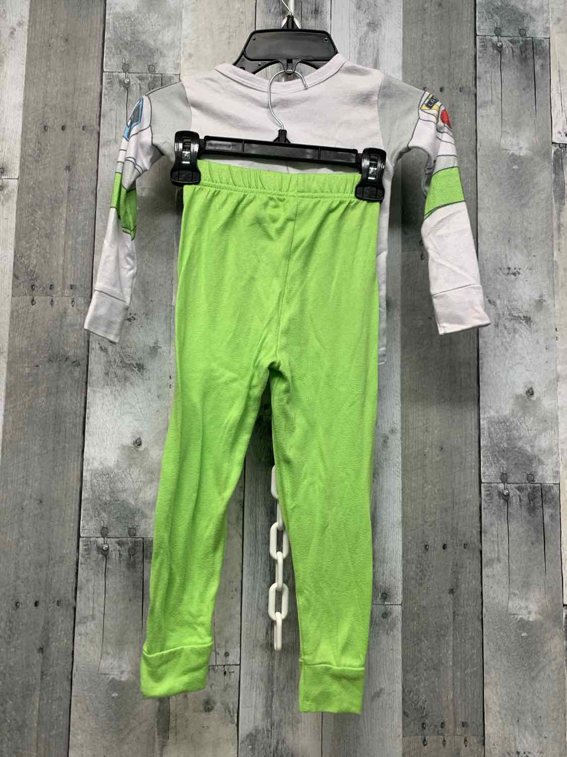 Size 5T White/Green Disney 2pc PJs