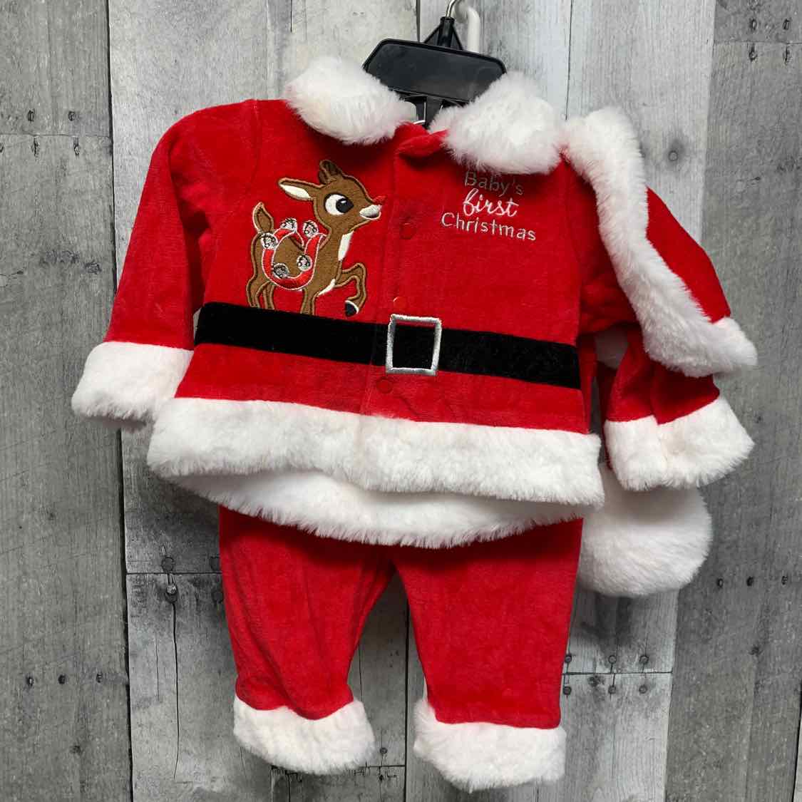 Size 3 Months Red/White B Brand Shirt/Pants