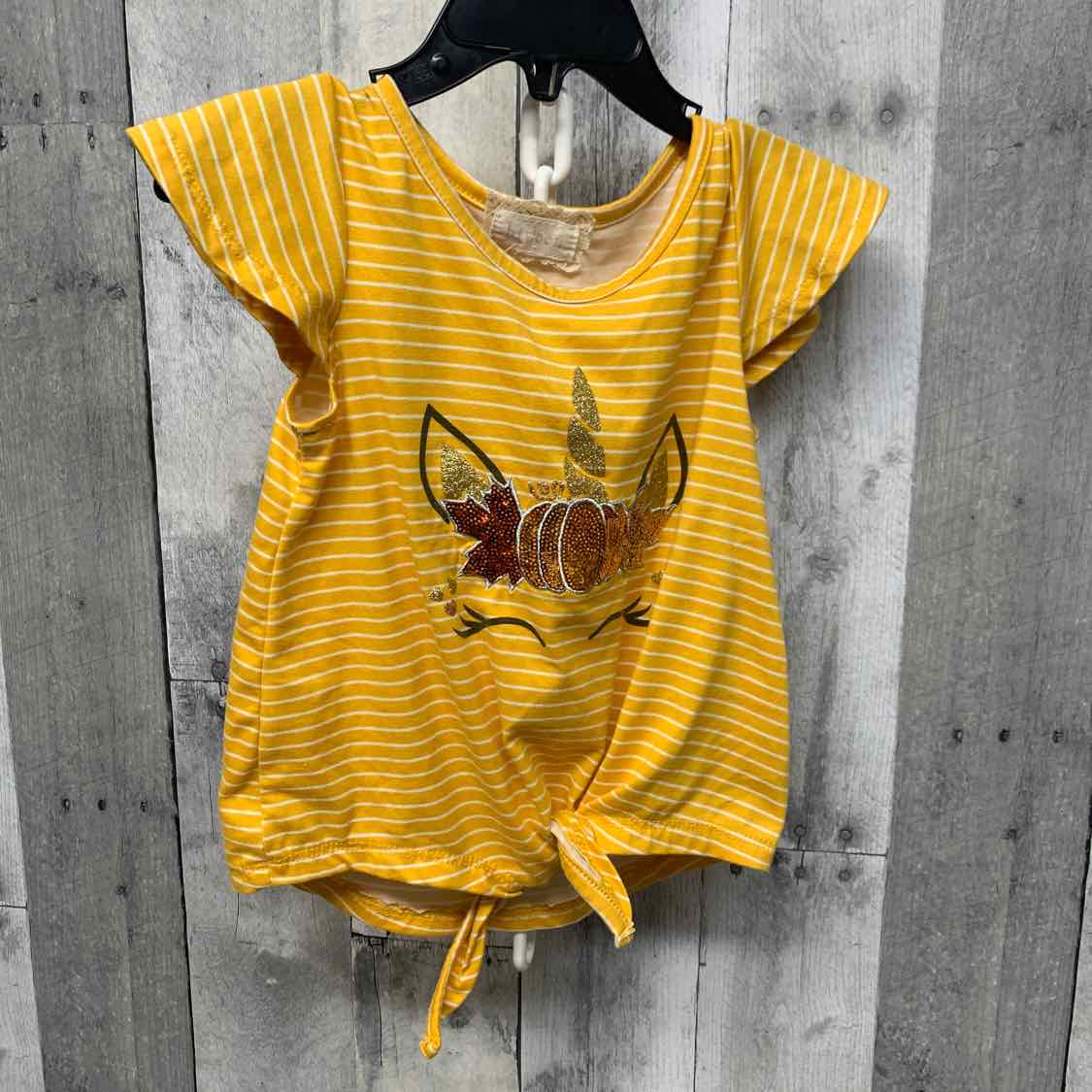 Size 3T Yellow Striped Btween T Shirt