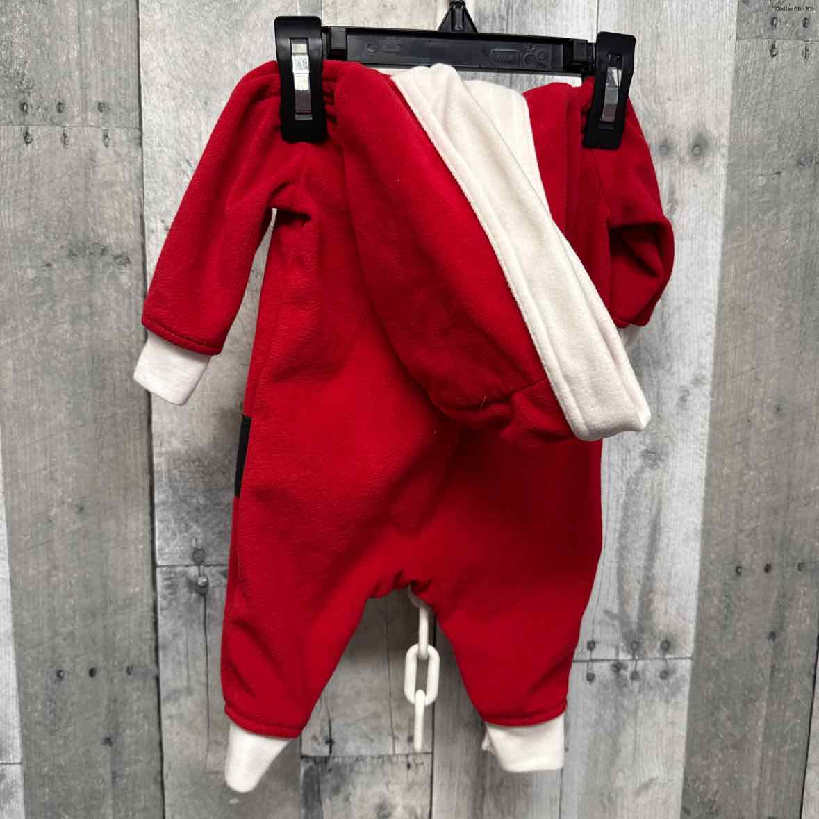Size 0-3 Months Red/Black Child of Mine Footy PJs