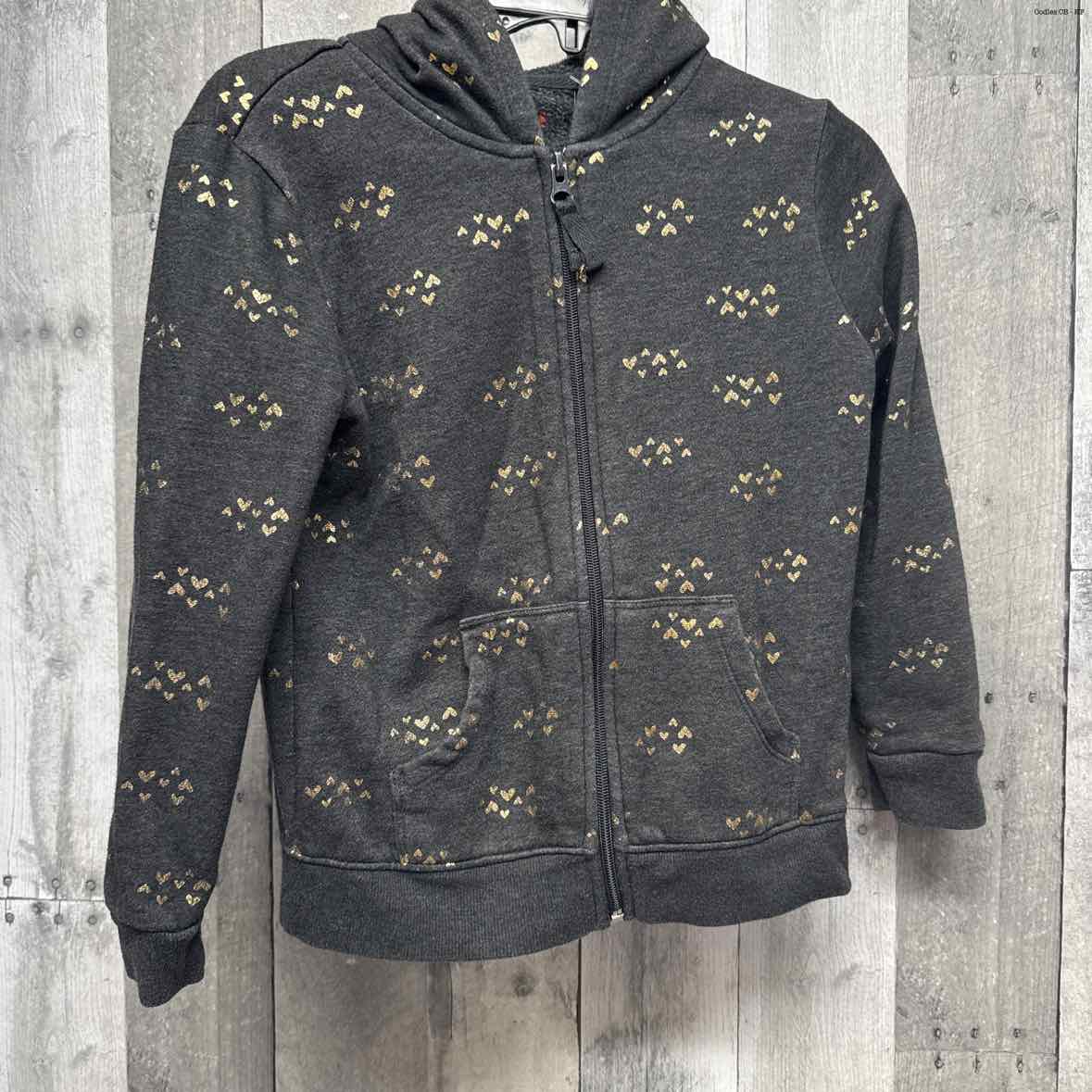 Size 6 Gray/Gold Cat & Jack Light Jacket