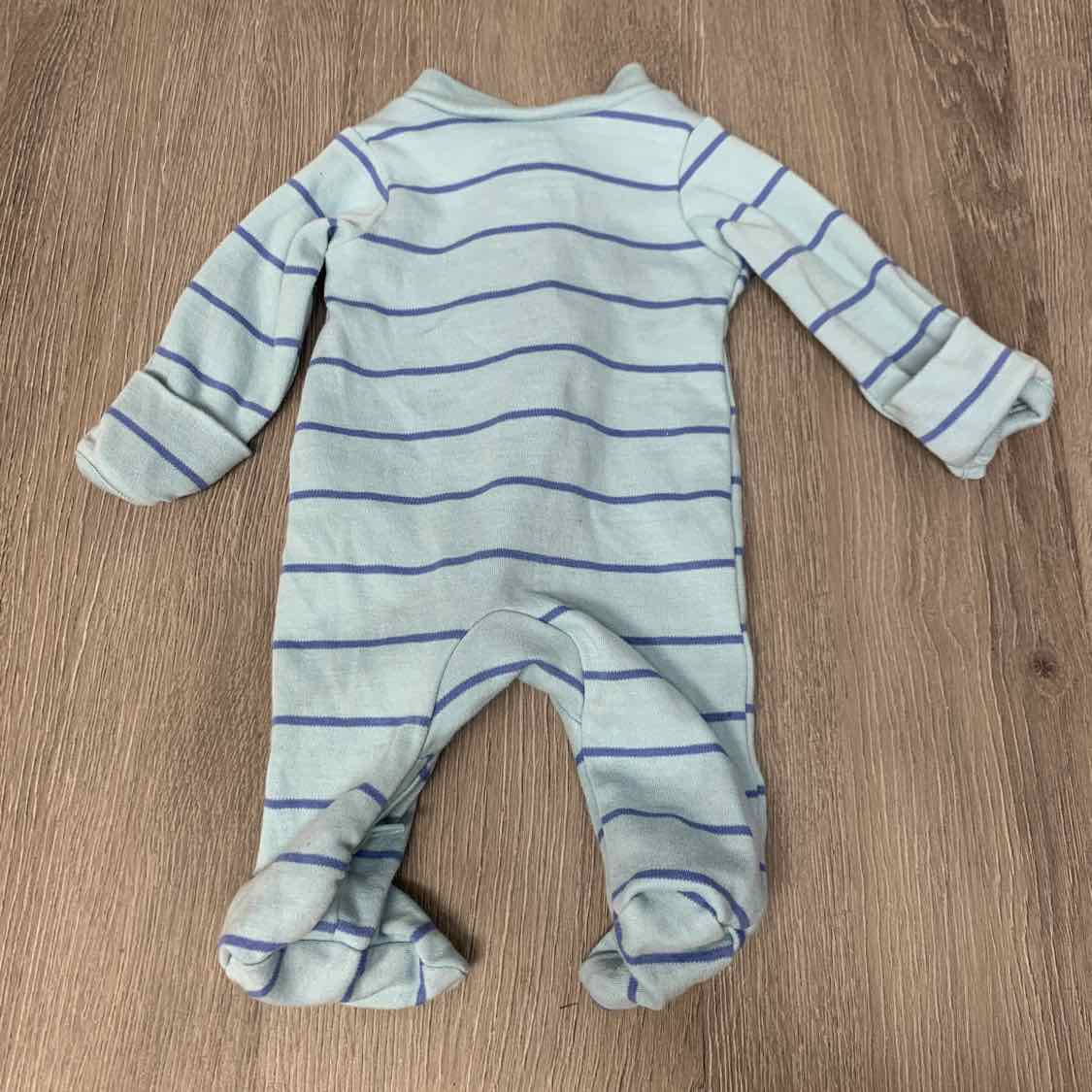 Size Preemie Blue Child of Mine Footy PJs