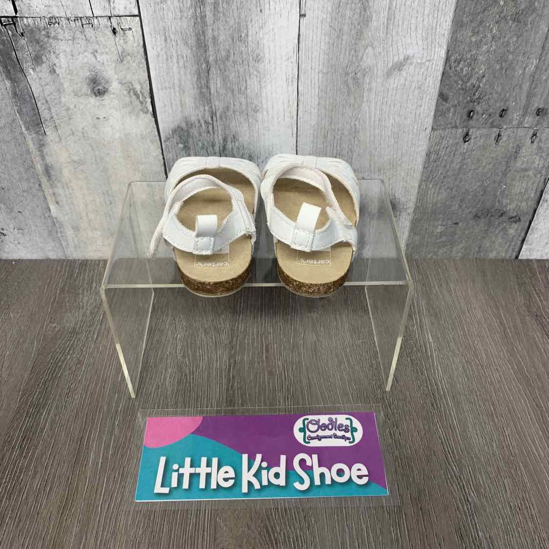 Size 6-9 Months White/Tan Carter's Sandals