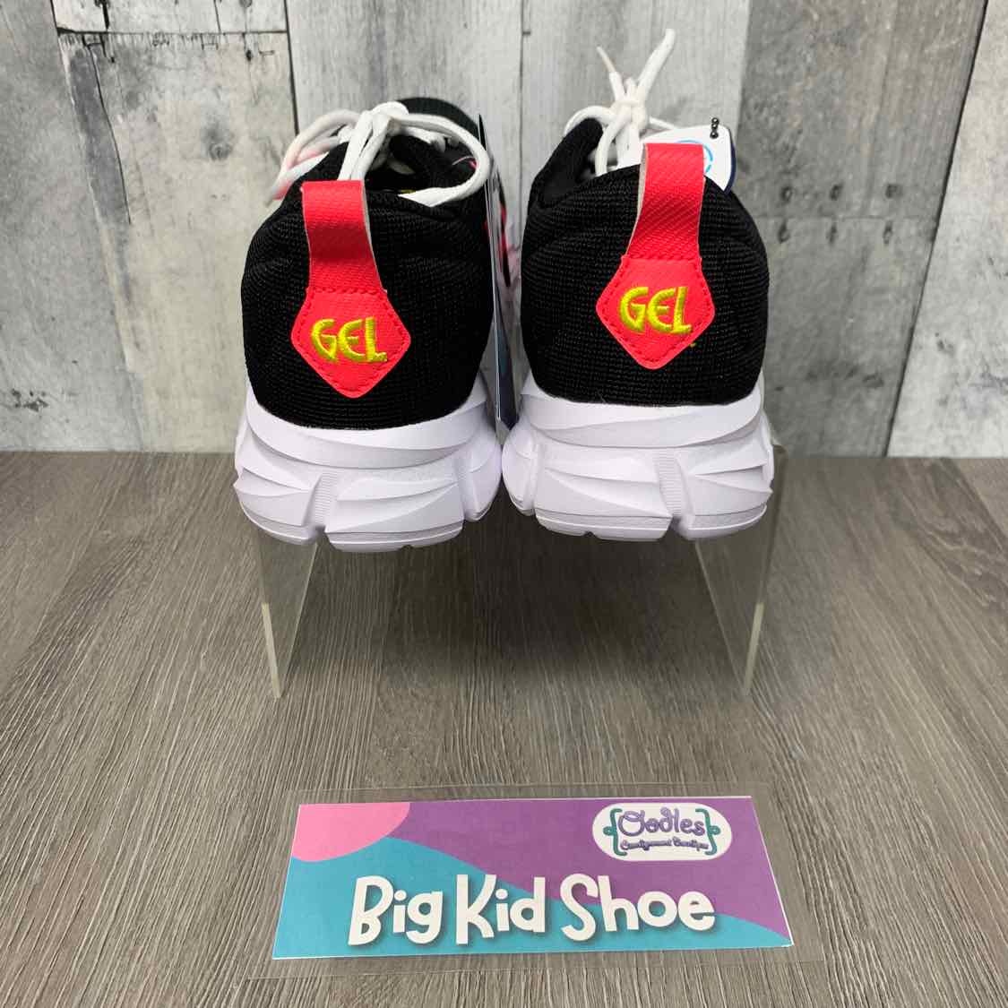 Size 6 Black/Pink Sport Brand Sneakers