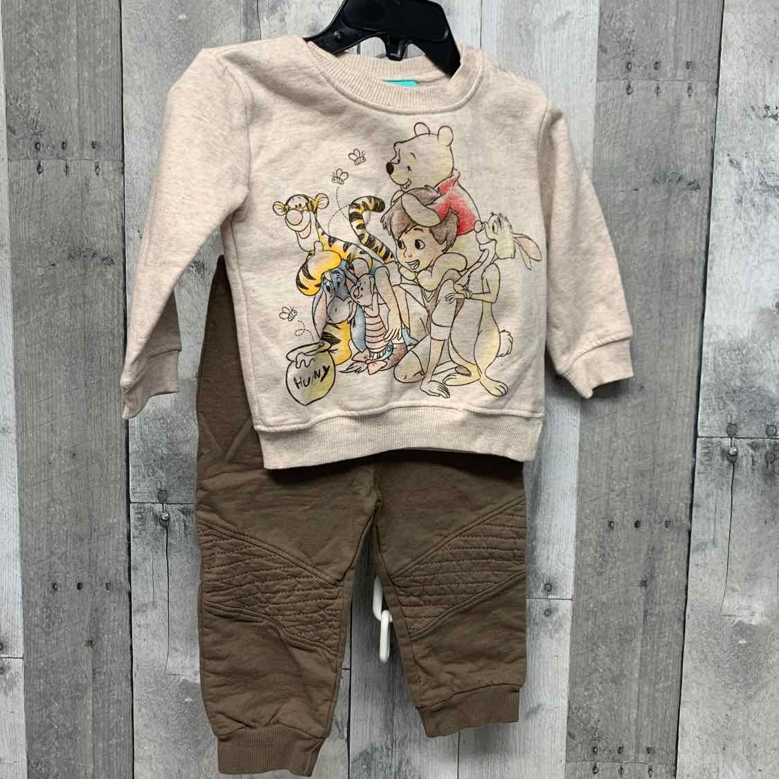 Size 6-9 Months Tan/Brown Disney Sweats - 2pc