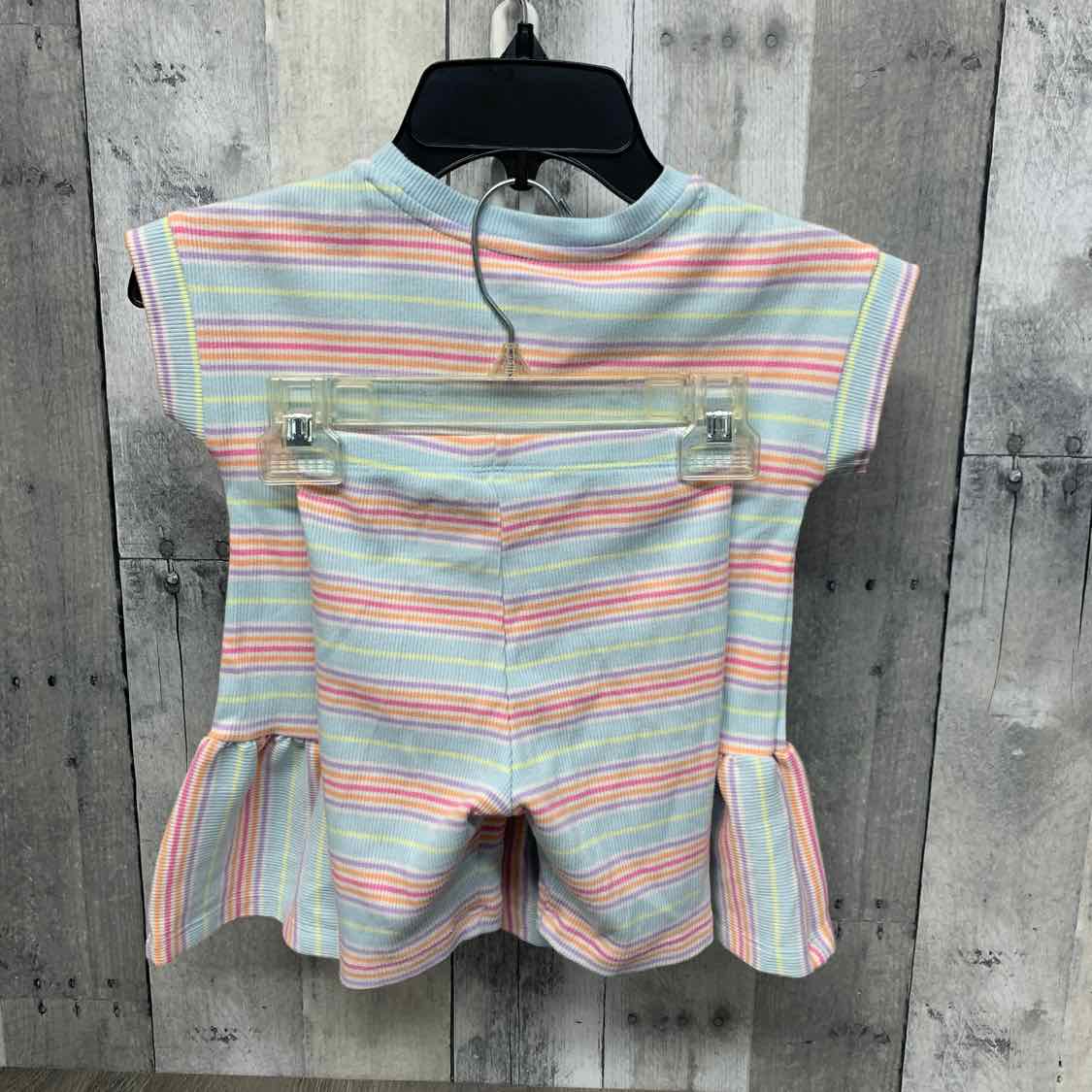 Size 5T Blue Striped Cat & Jack Shirt/Shorts
