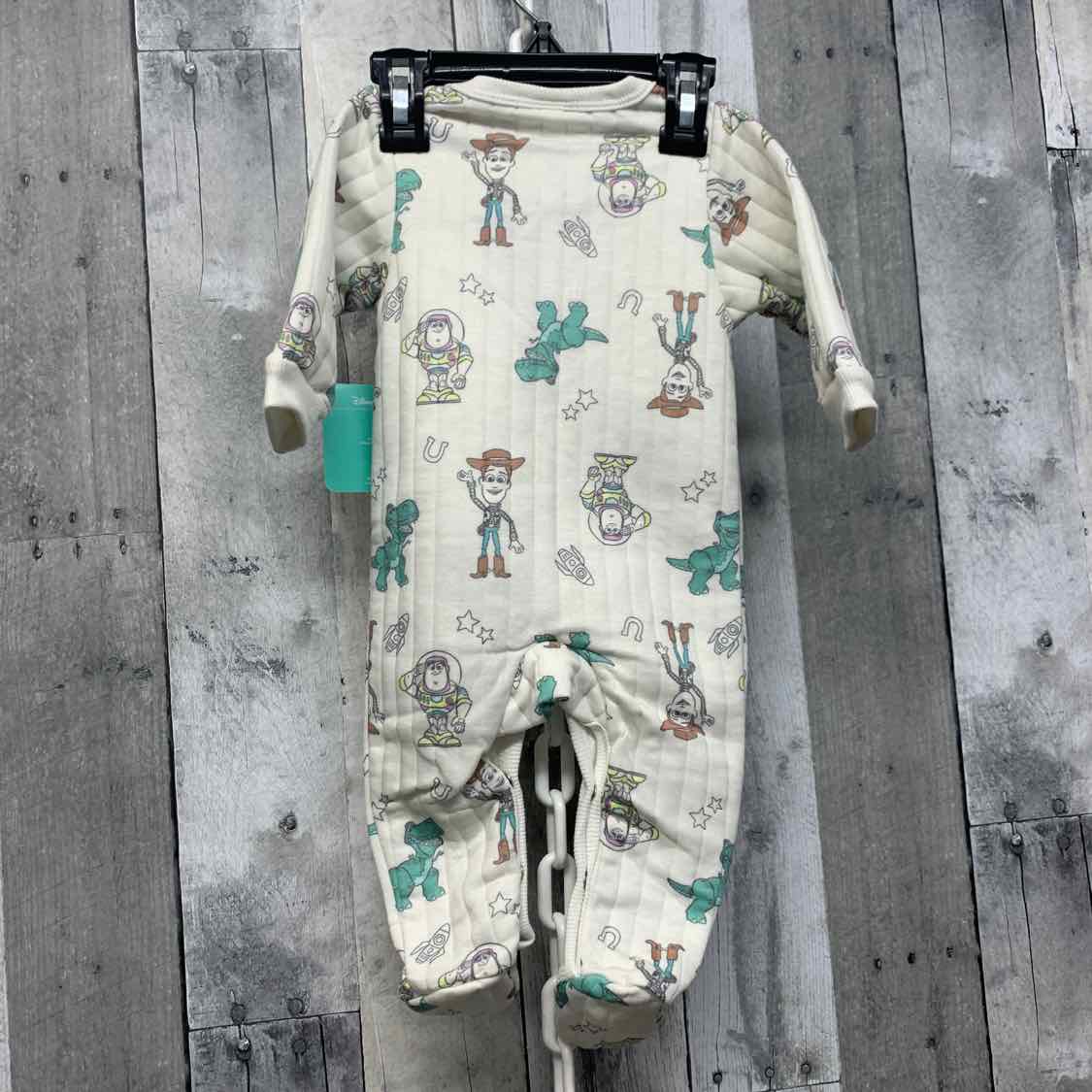 Size 3-6 Months Ivory Print Disney Footy PJs