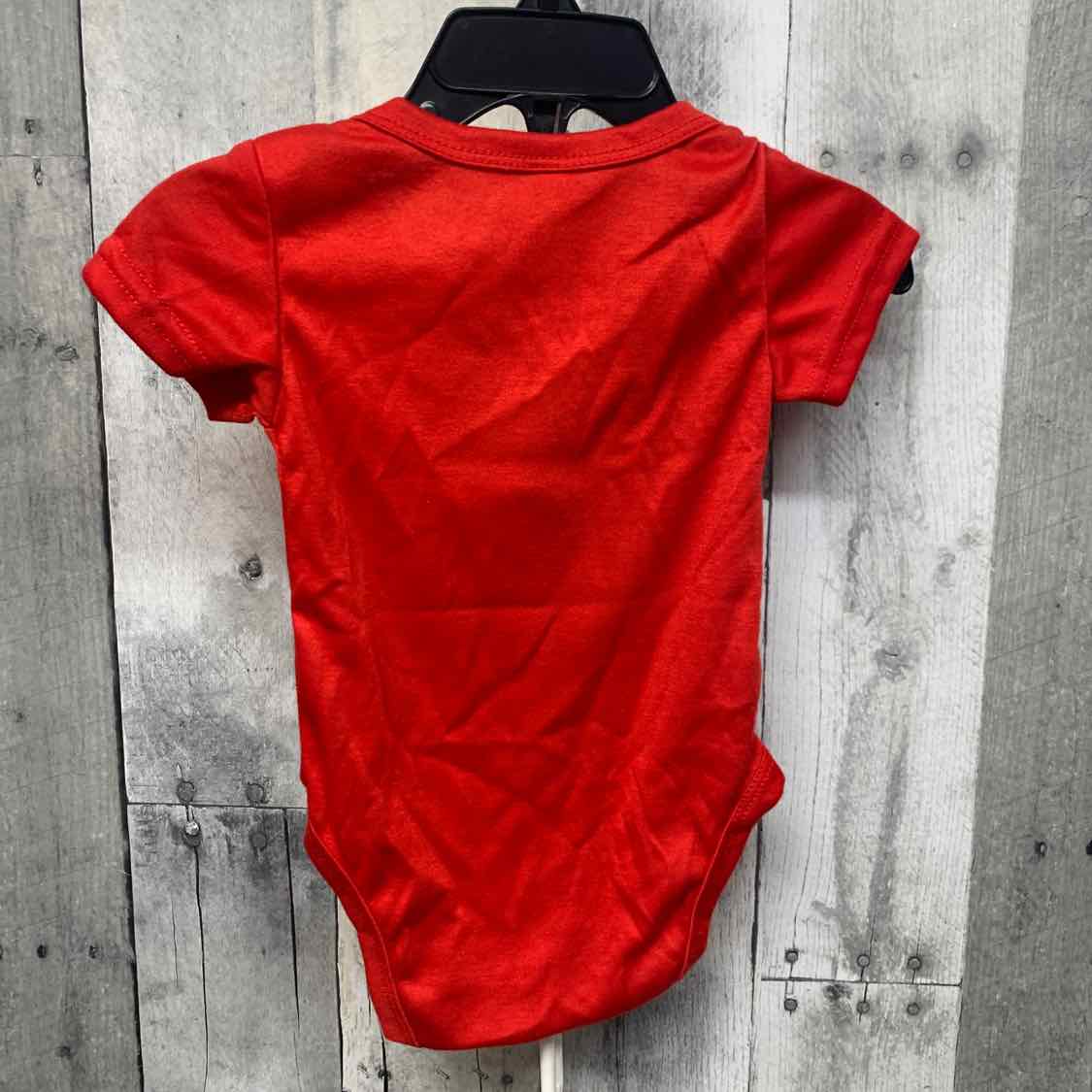 Size 3 Months Red Graphic B Brand Bodysuit