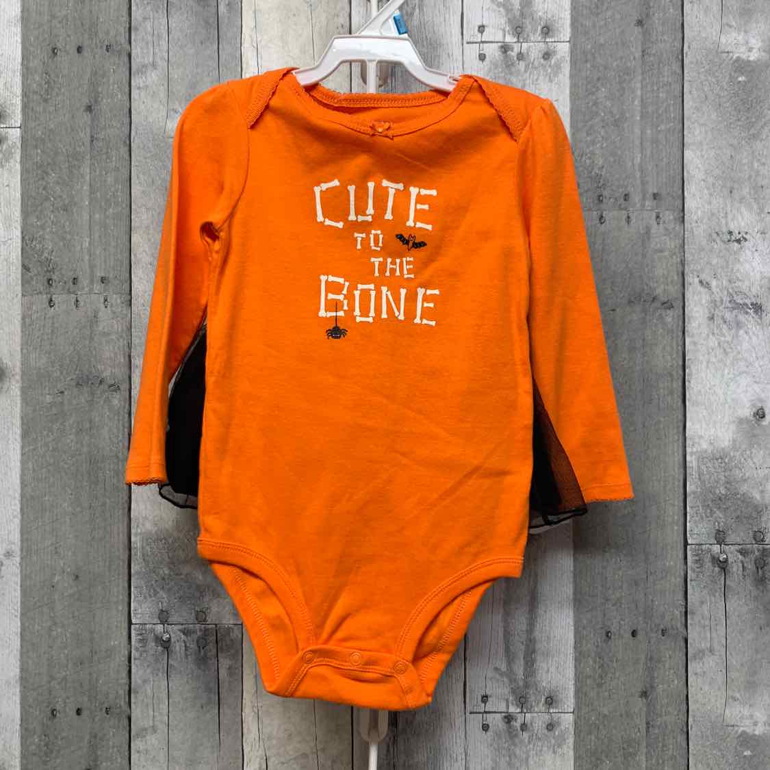 Size 24 Months Orange/Black Carter's Bodysuit