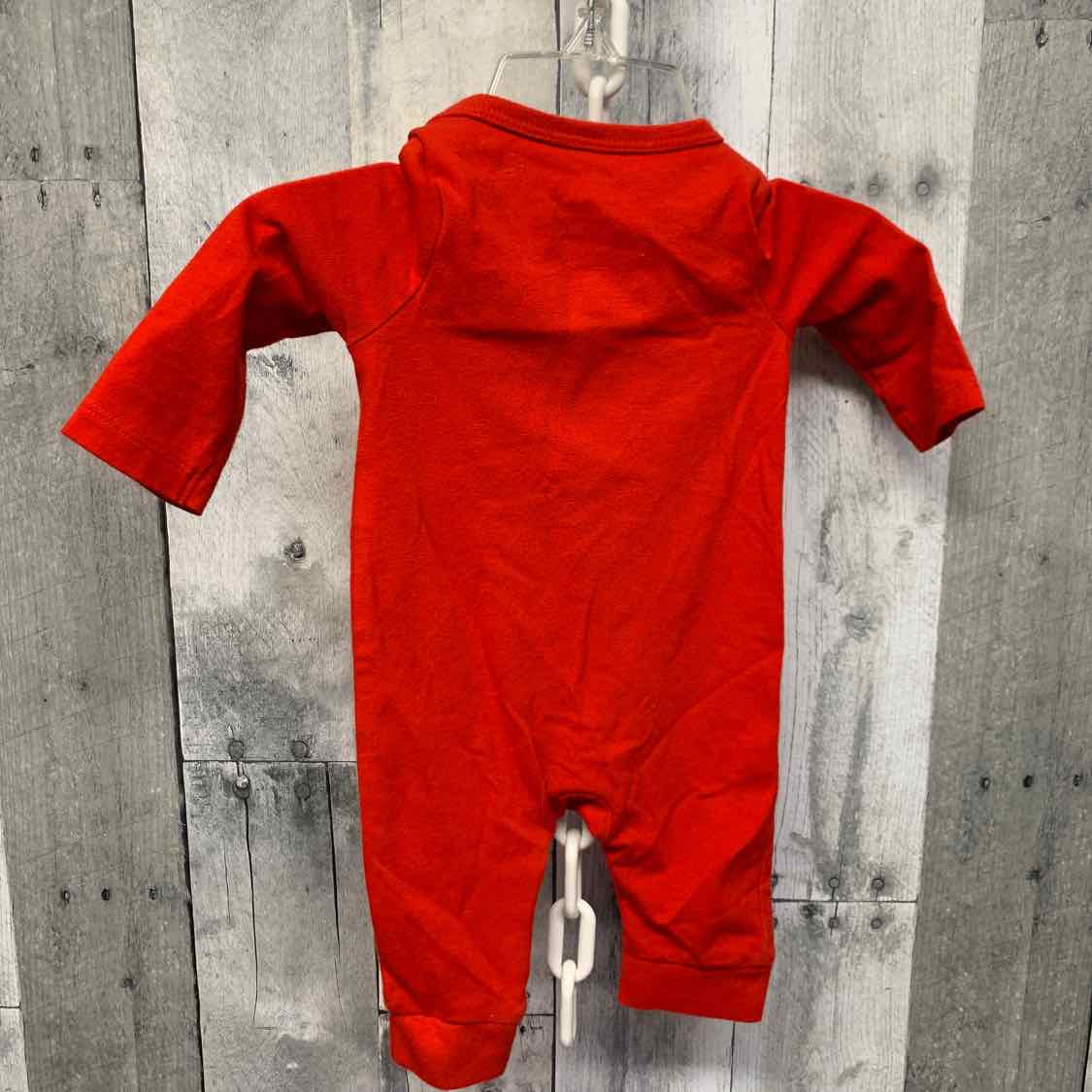 Size Newborn Red Cat & Jack Romper