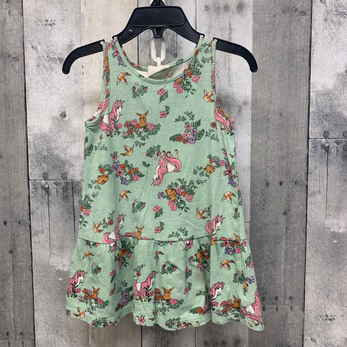 Size 2T Green Print H&M Dress