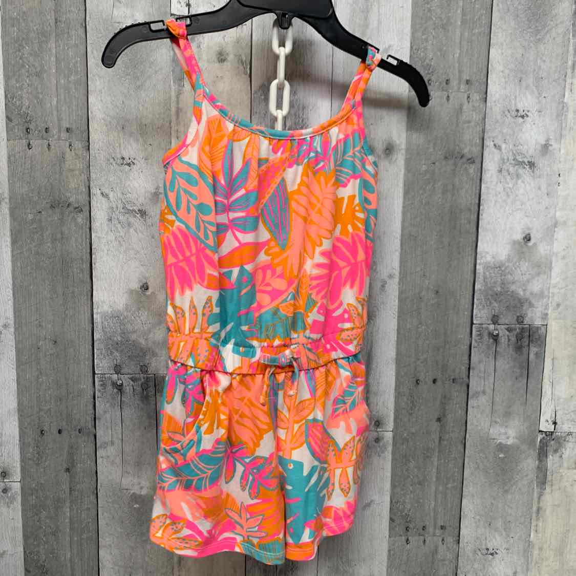 Size 6/7 Orange Print Cat & Jack Romper