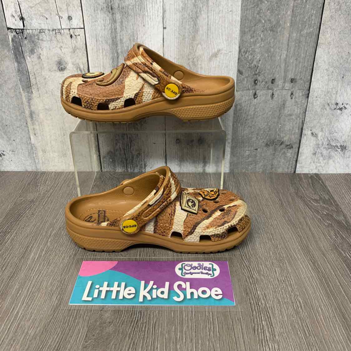 Size 13 Tan/Brown Crocs Water Shoes