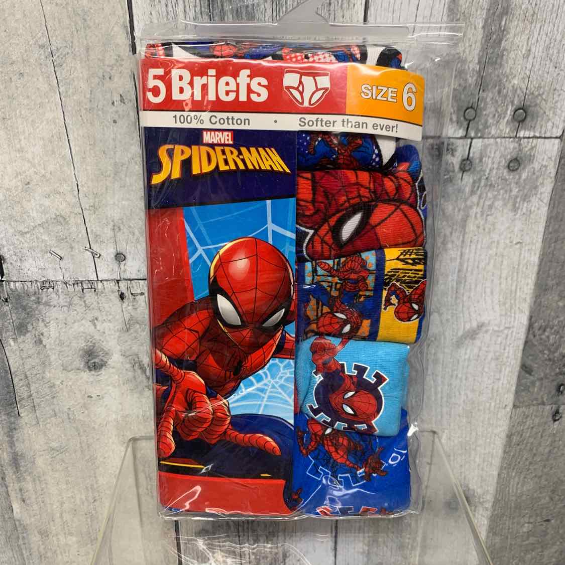Size 6 Red/Blue Spiderman Under Clothes