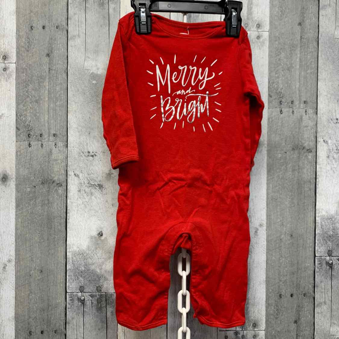 Size 6-12 Months Red Old Navy Romper