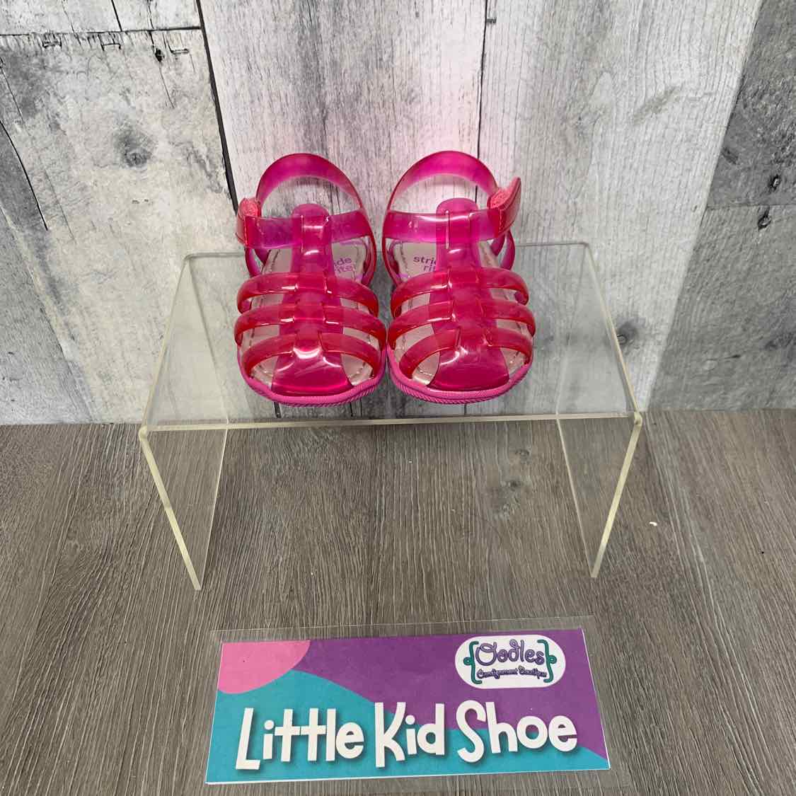 Size 1 Pink/Silver Stride Rite Sandals