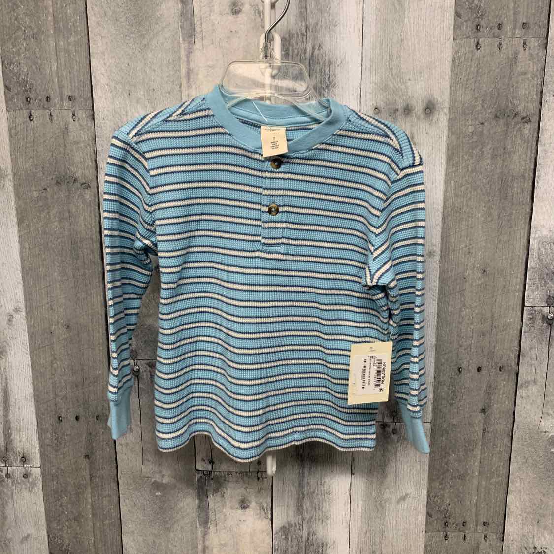 Size 2 Blue Striped B Brand Long Sleeve Shirt