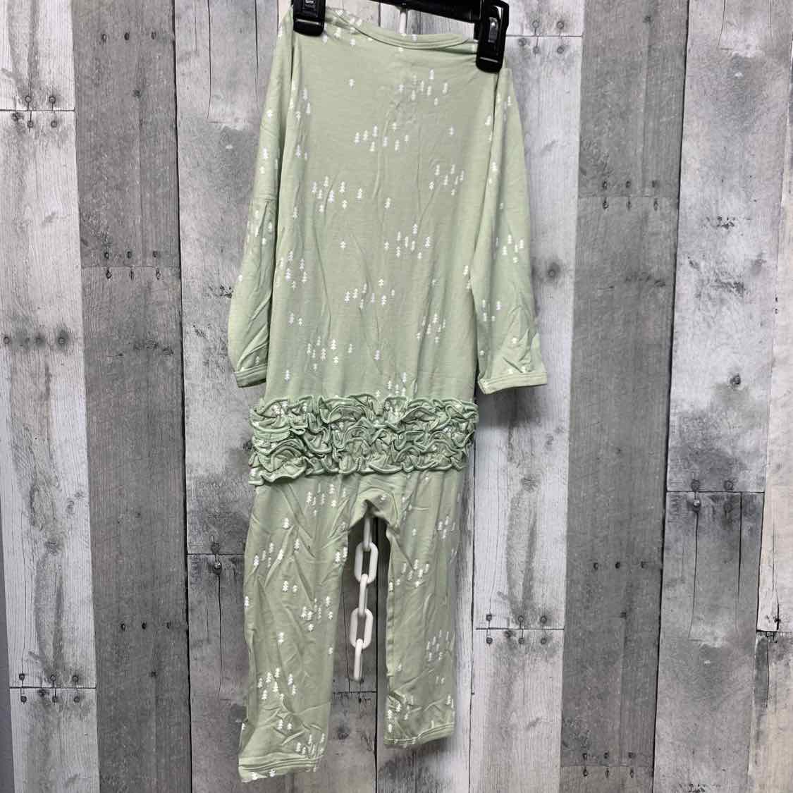 Size 18-24 Months Green Print Little Buggins Romper