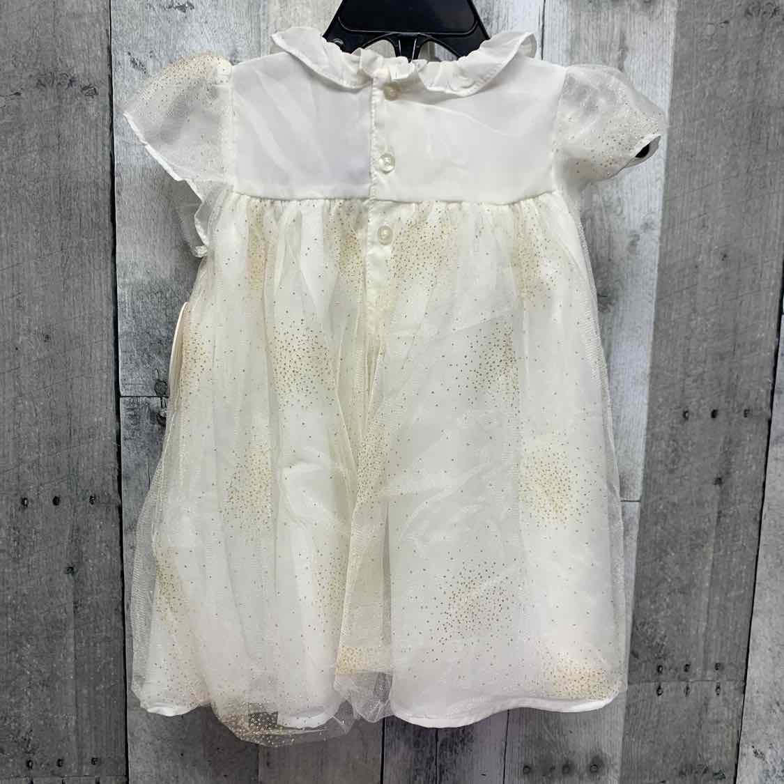 Size 12 Months White B Brand Dress - Party
