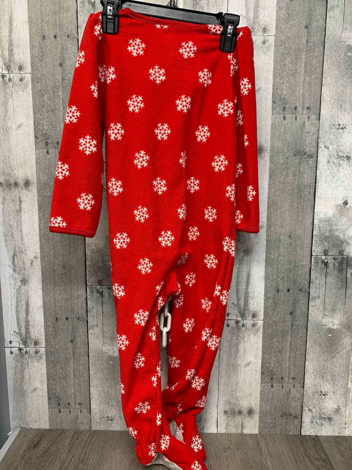 Size 4T Red/White Carter's Footy PJs
