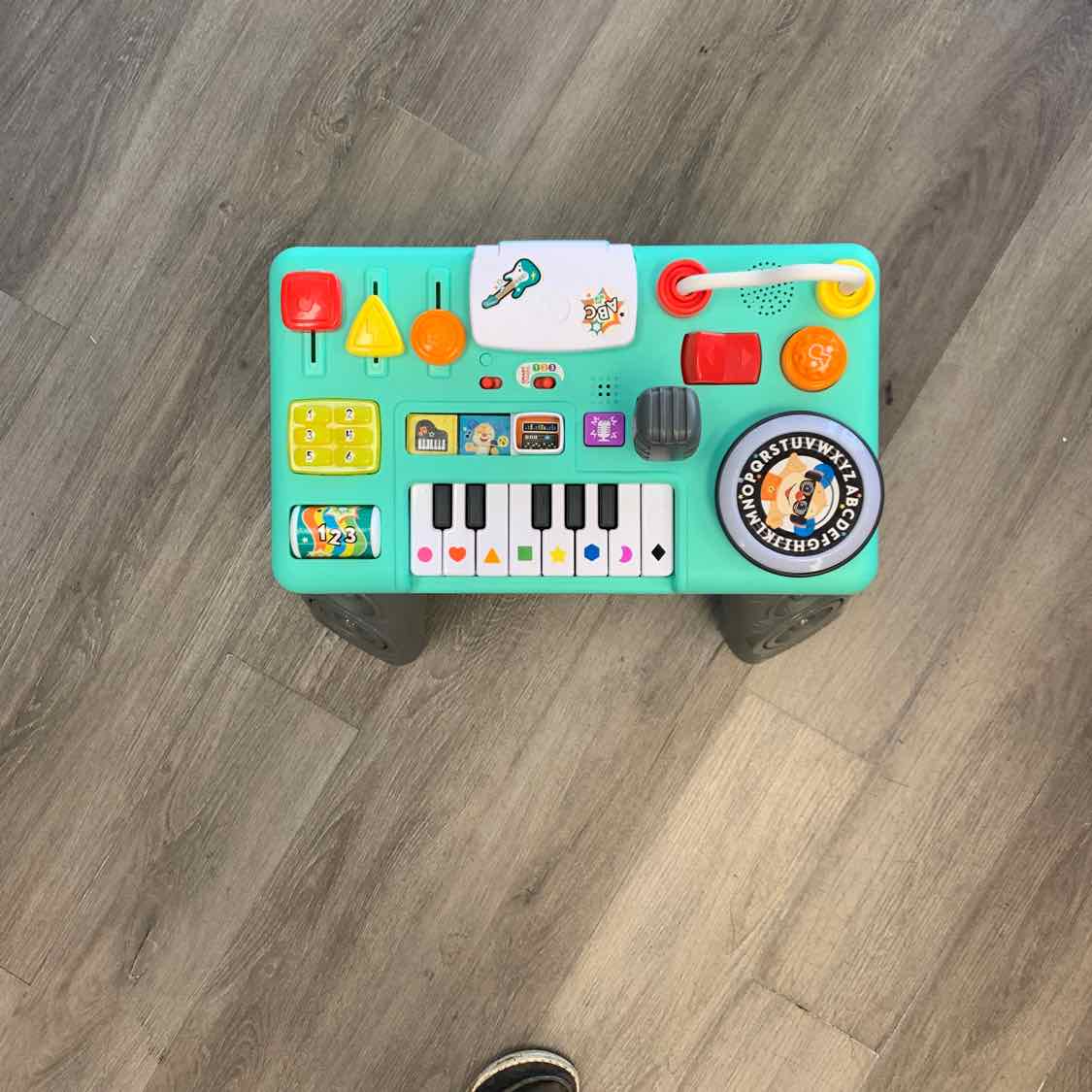 Fisher Price Teal/Gray Activity Table