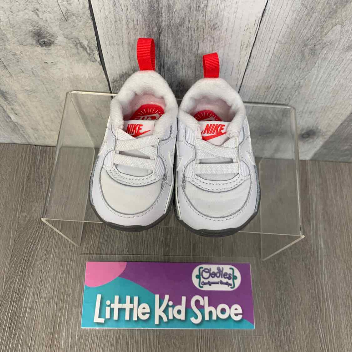 Size 1 White/Pink Sport Brand Soft Sole Shoes