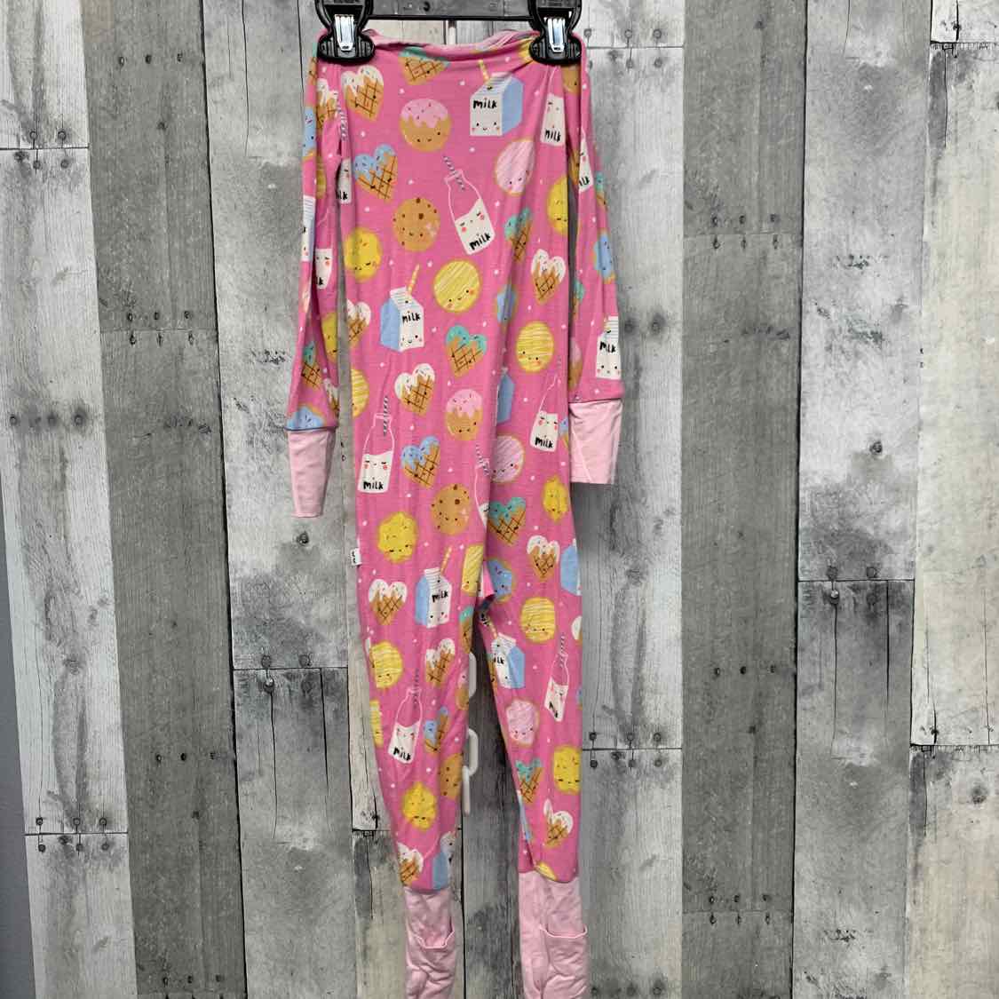 Size 18 Months Pink Print Little Sleepies Footy PJs