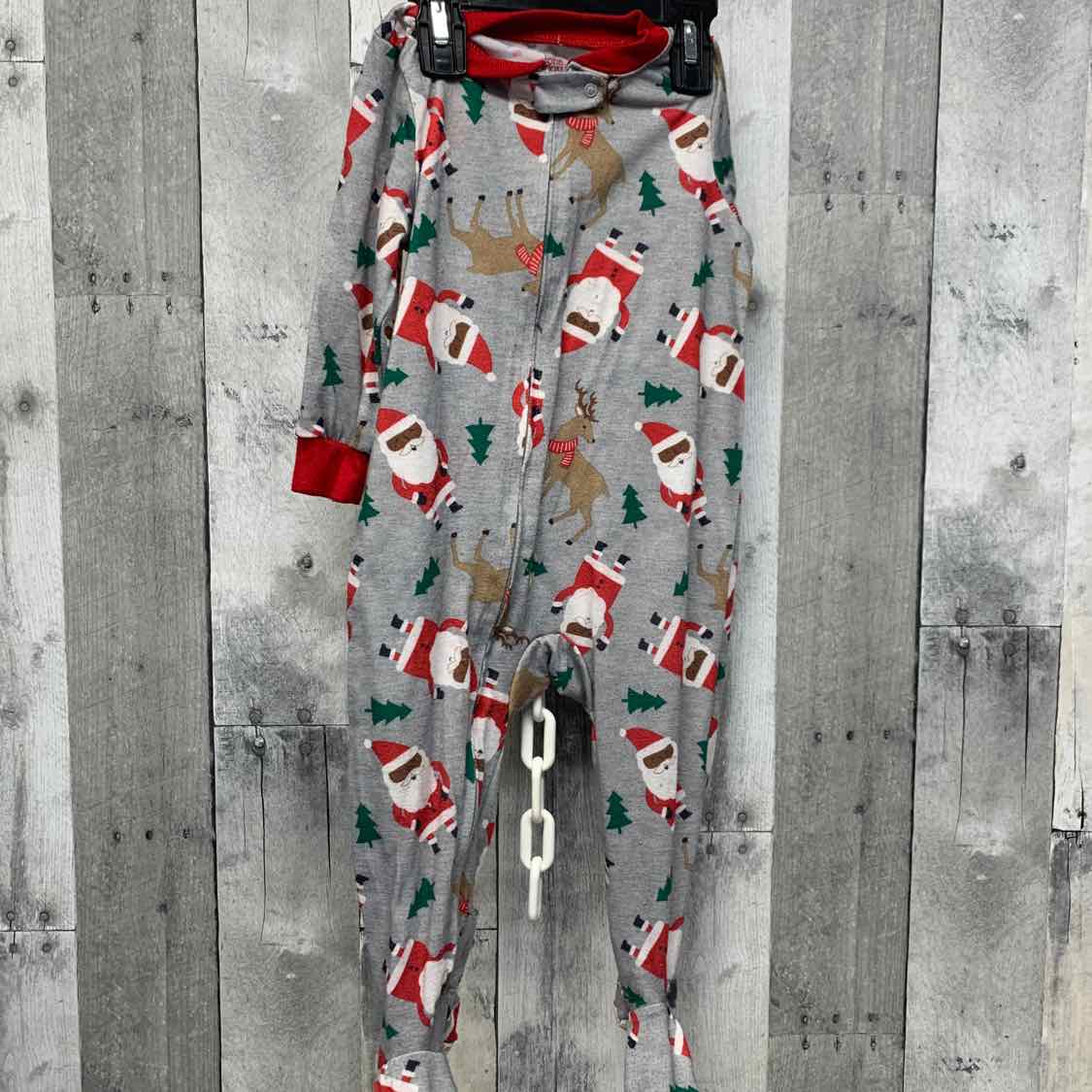 Size 18 Months Gray/Red Just One You Footy PJs