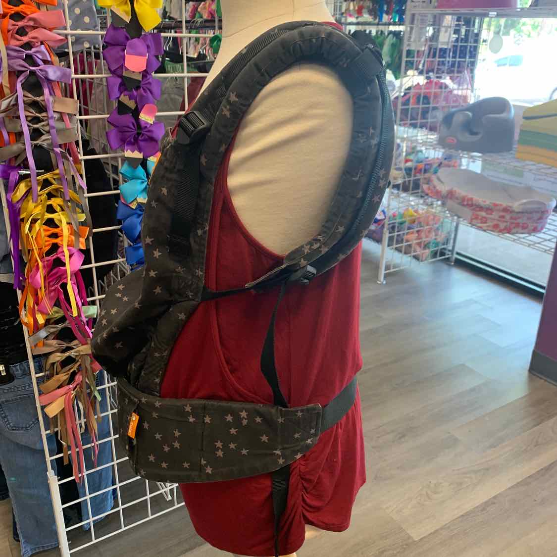Tula Black Print star Infant Carrier