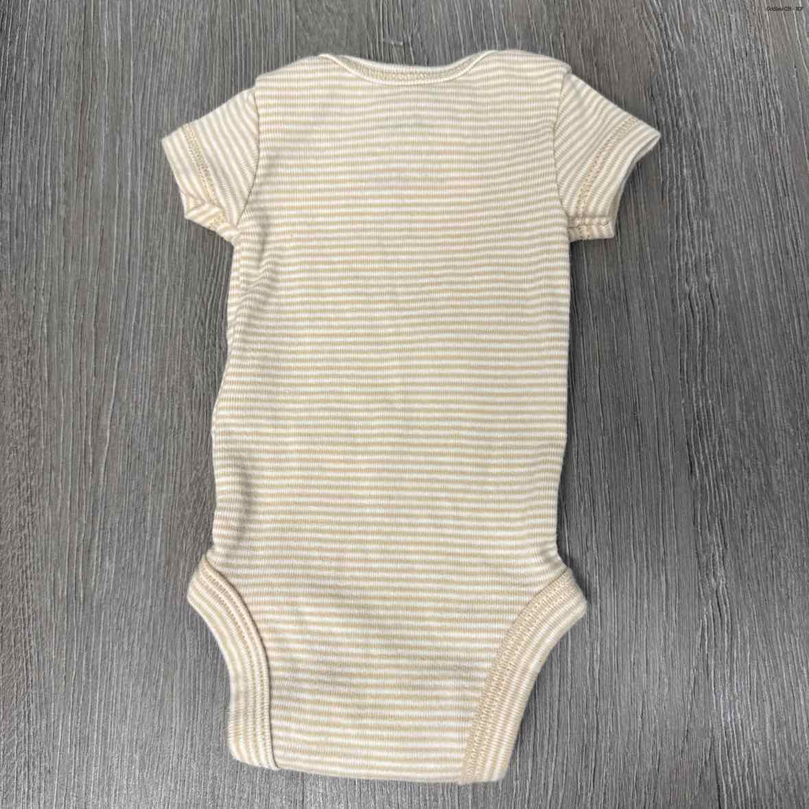 Size Preemie Tan Print Carter's Bodysuit