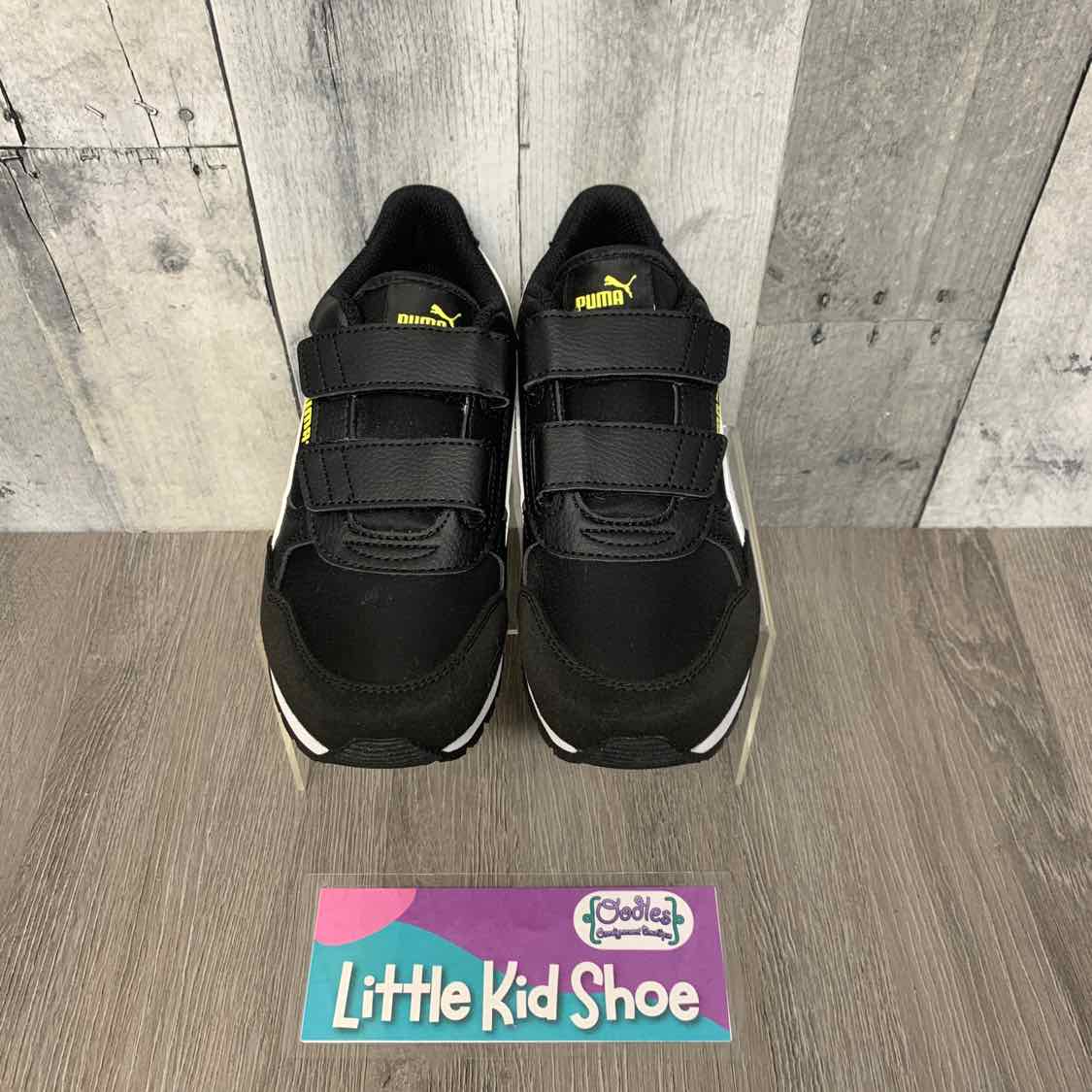 Size 1 Black/Yellow Puma Sneakers