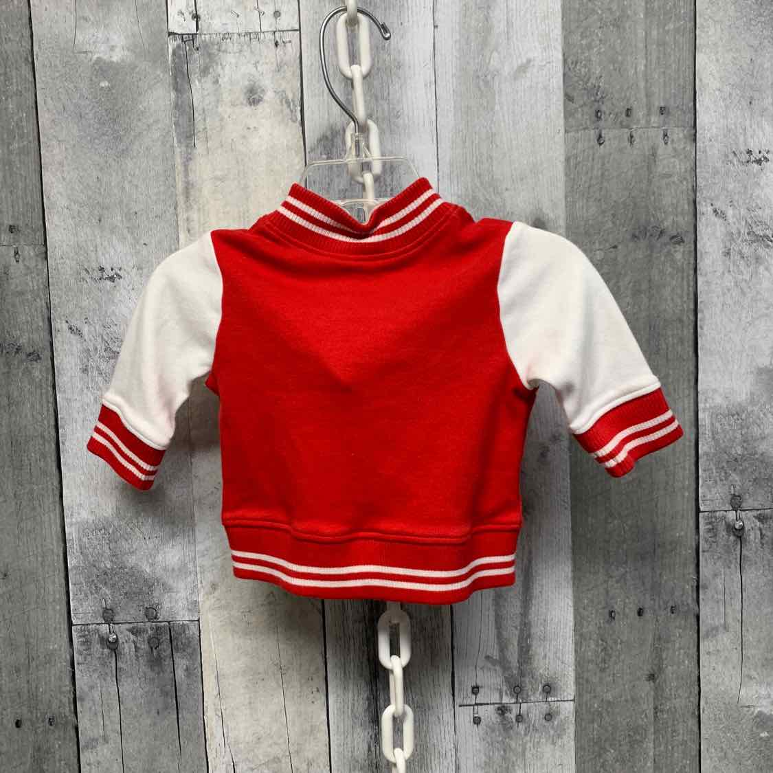 Size 0-3 Months Red/White Mid Brand Light Jacket