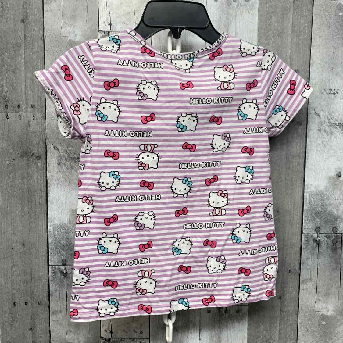 Size 10 Purple Print Hello Kitty T Shirt