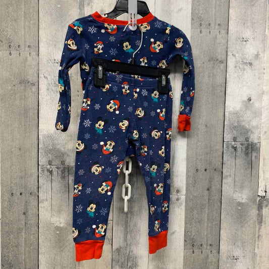 Size 2T Navy/Red Carter's 2pc PJs