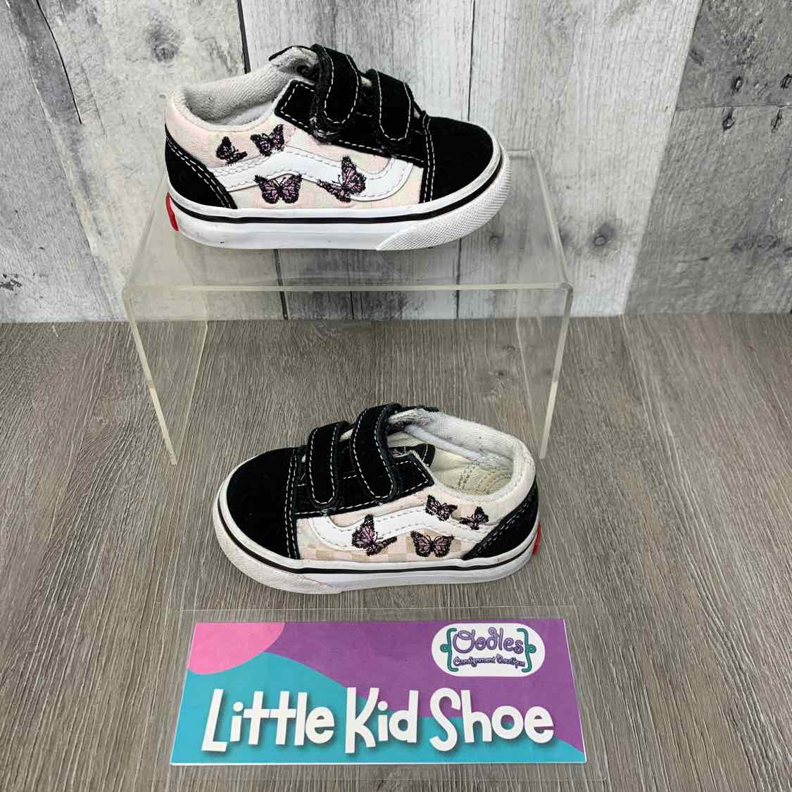 Size 5 Black/Pink Vans Sneakers