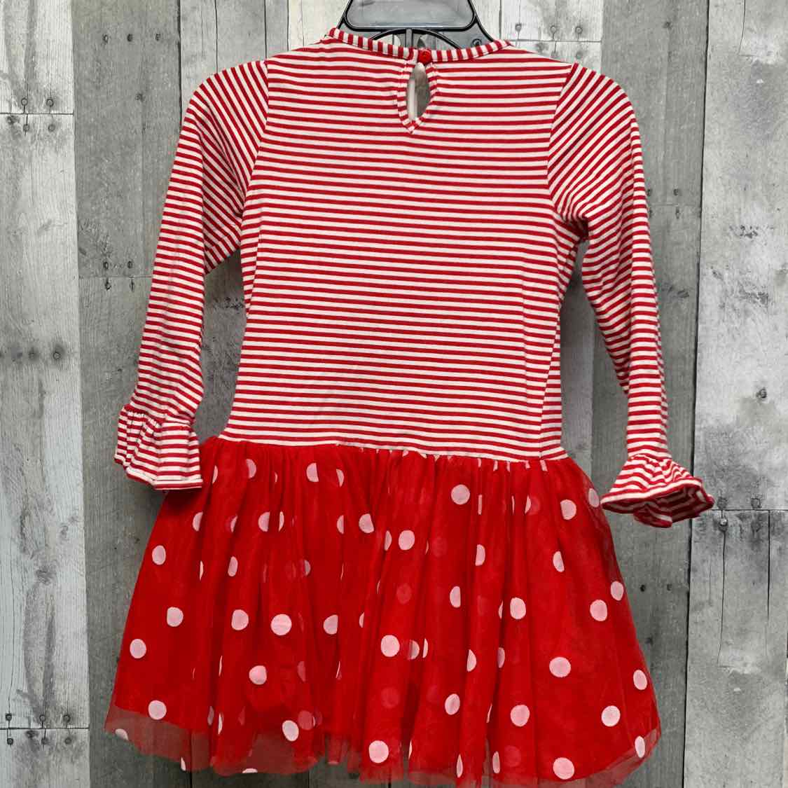 Size 6 Red/Brown B Brand LS Dress