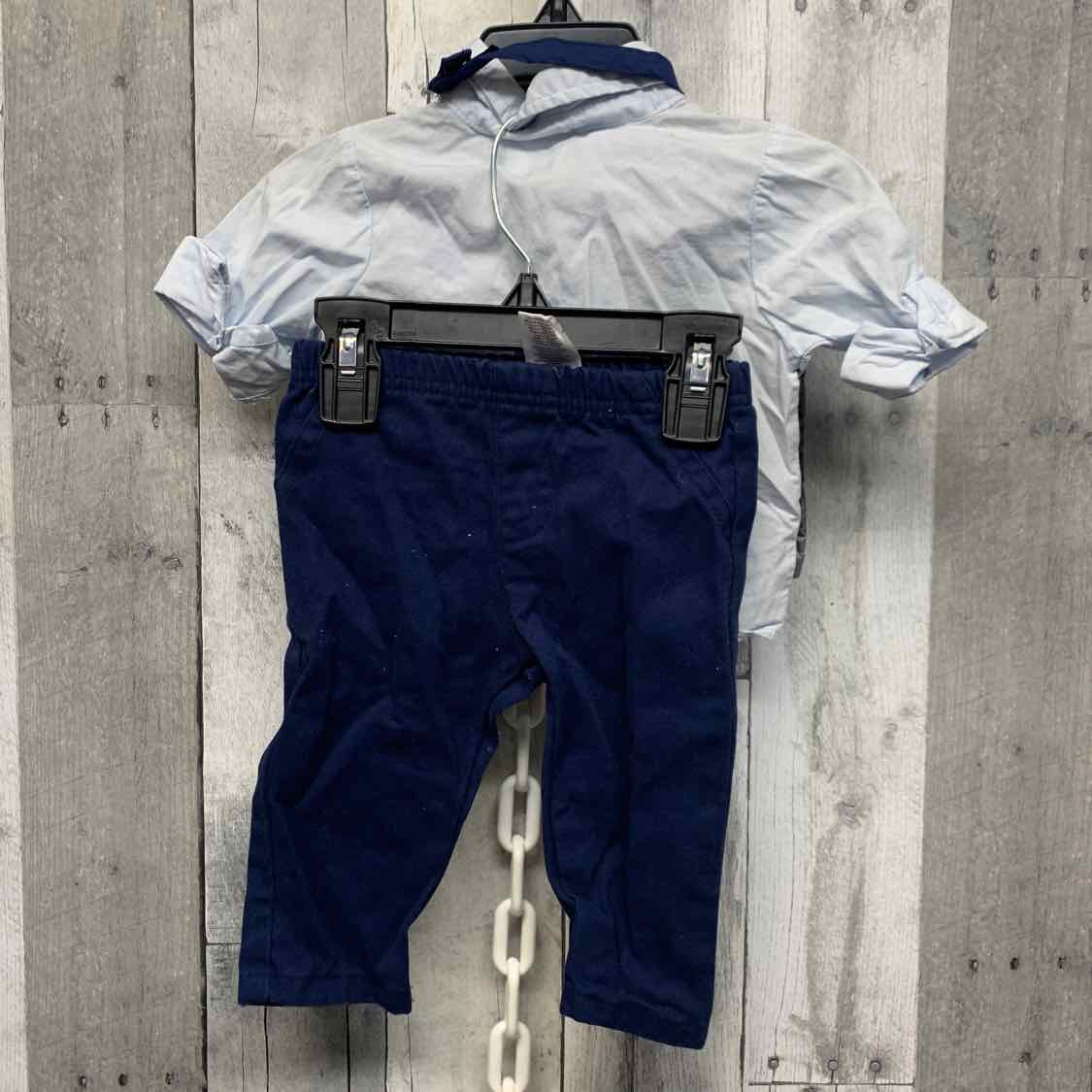 Size 3-6 Months Blue/Gray Little Lad 2pc+ Suit